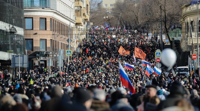 В Москве состоялся марш против политического террора, марш, который призывал поддержать Белов